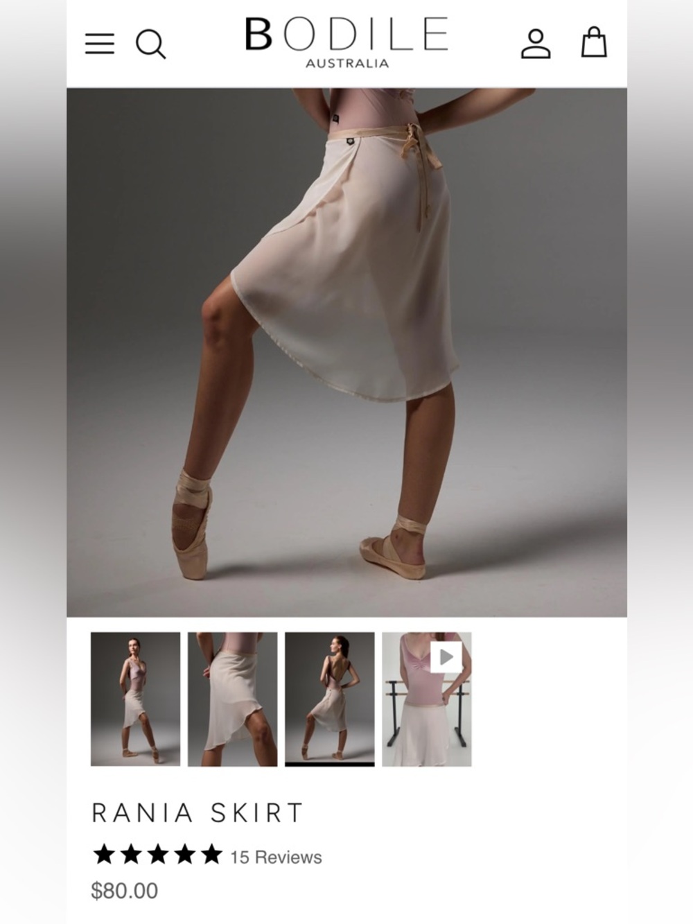 Bodile Rania ballet wrap skirt - Picture 5 of 5